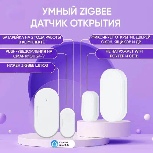 Умный датчик открытия / закрытия окон и дверей, Zigbee view-5
