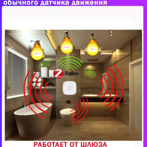 Датчик присутствия 5.8G, Zigbee view-2