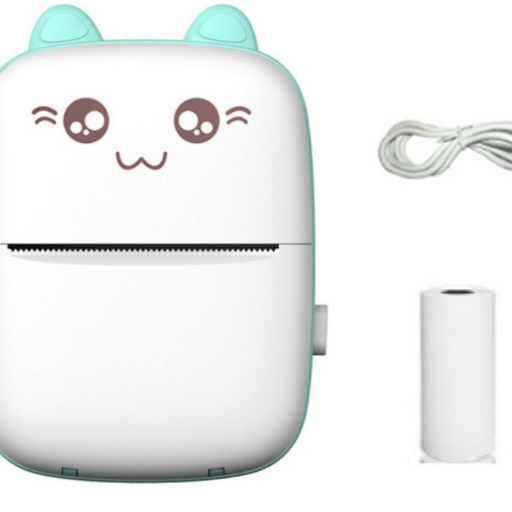 Карманный термопринтер штрих-кодов в виде маленького котика title