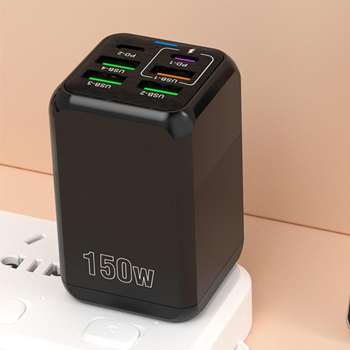 Зарядное устройство Super Fast Charger 150W (4 USB +2 Type-C PD+QC3.0) view-3
