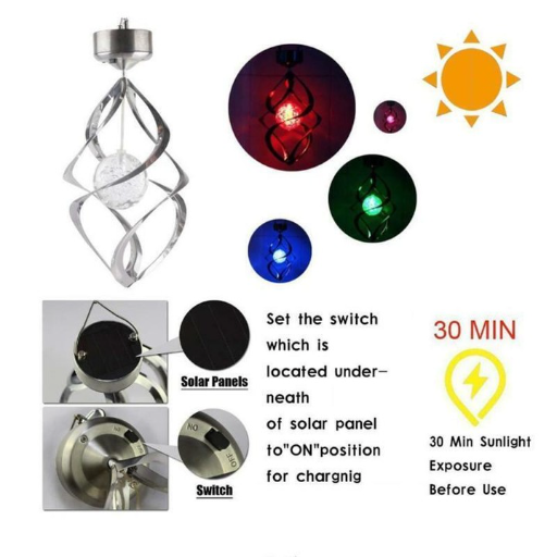 Садовый или балконный светильник, спиннер view-8