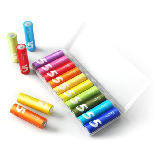 Батарейка Xiaomi Rainbow 5 АА щелочная (алкалиновая) пальчиковая в упаковке 10 шт. title