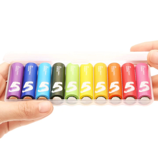 Батарейка Xiaomi Rainbow 5 АА щелочная (алкалиновая) пальчиковая в упаковке 10 шт. view-2