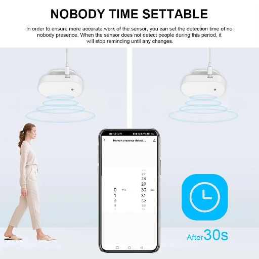 Датчик присутствия 24G + PIR, Zigbee view-8
