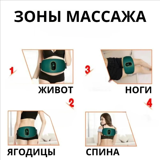 Массажный пояс для похудения и подтяжки живота view-2