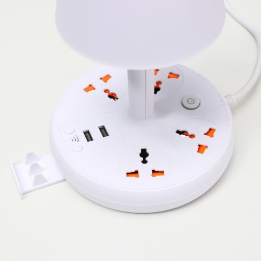 Ночник (светильник) с 2 USB портами и универсальными розетками и подставкой для телефона view-4