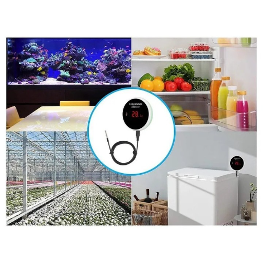 Профессиональный автономный датчик температуры с сиреной для теплицы / сауны, Wi-Fi (1 метр) view-7